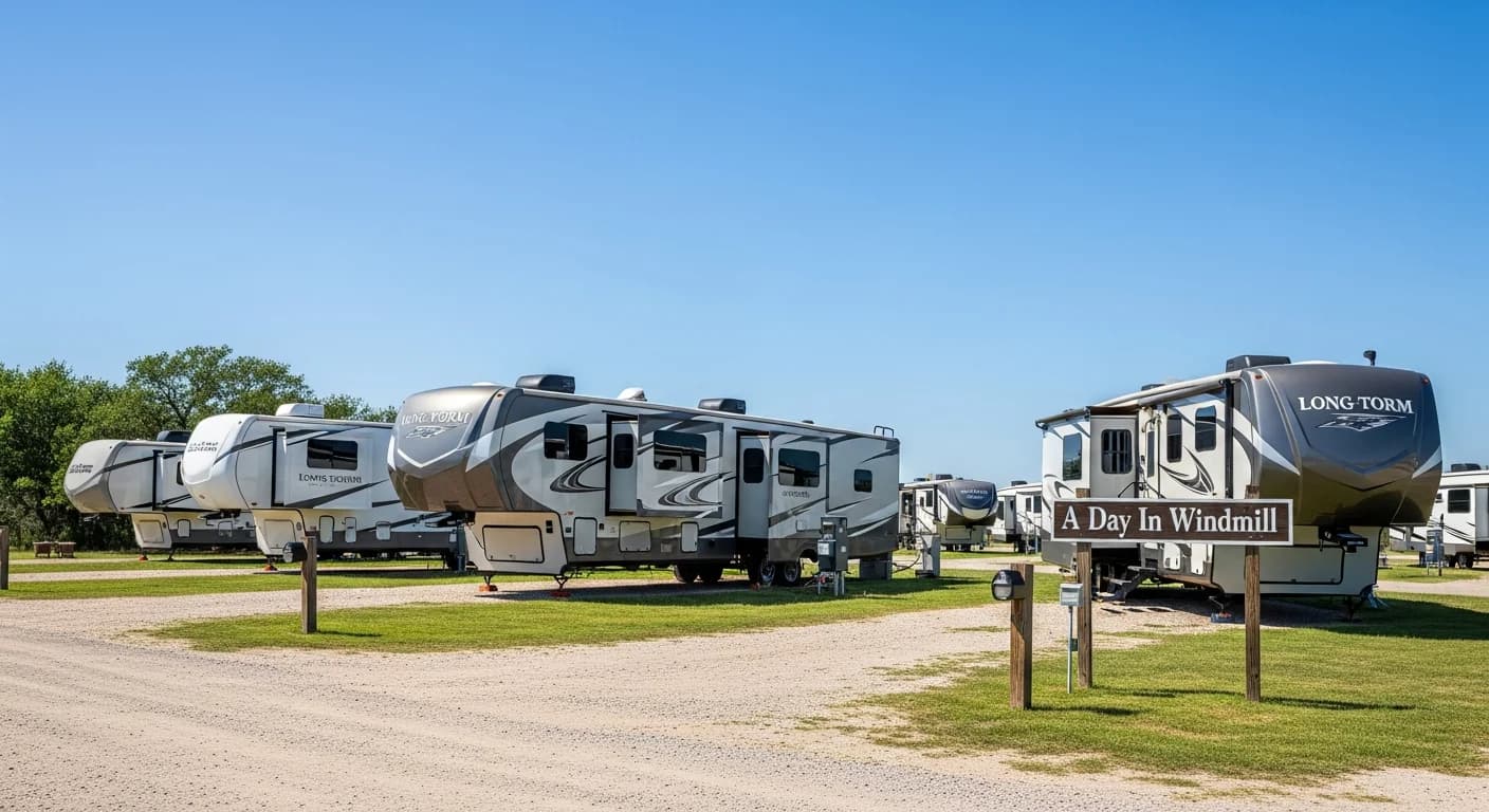 A Day in Windmill: Long Term RV Park Life in Bertram, TX
