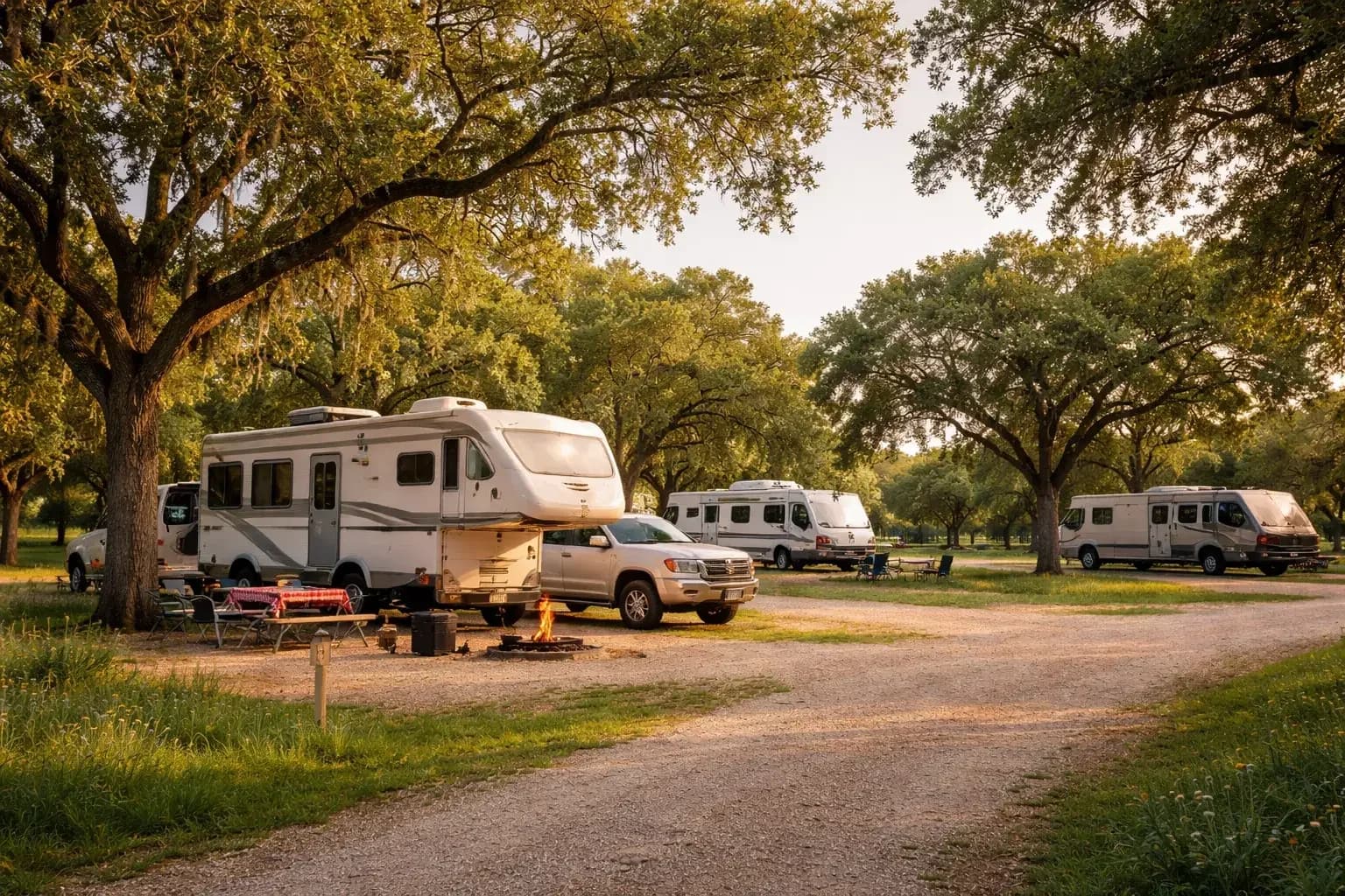 RV Campground Near Me Without the Noise in Bertram, TX