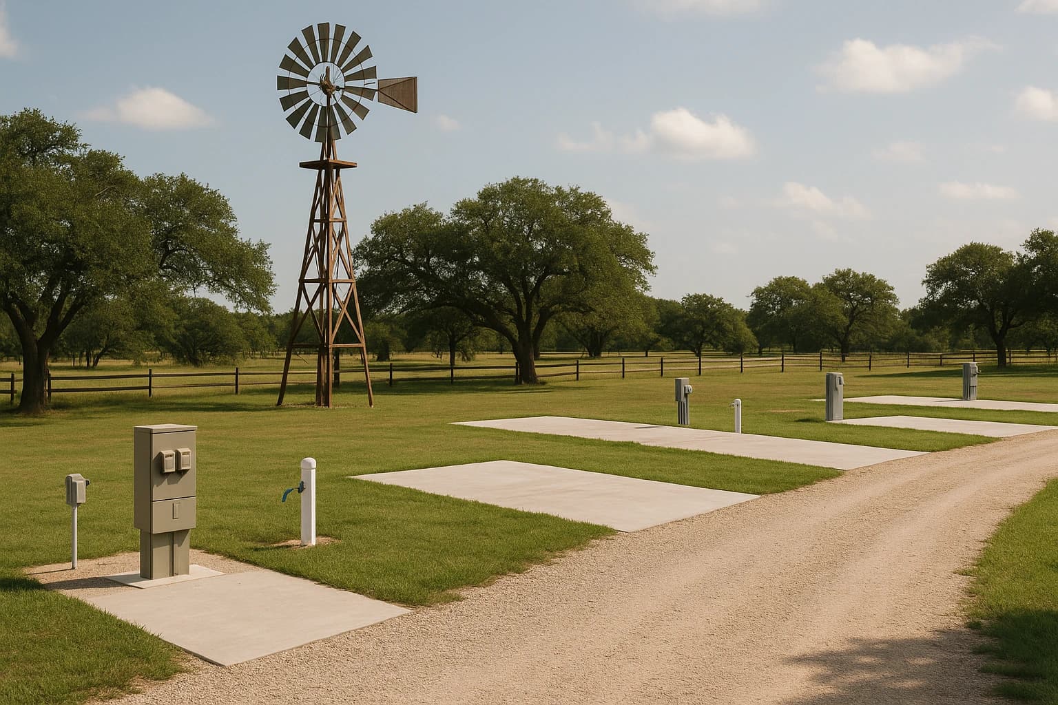 A Day in Windmill: Full Hookup RV Sites in Bertram, TX