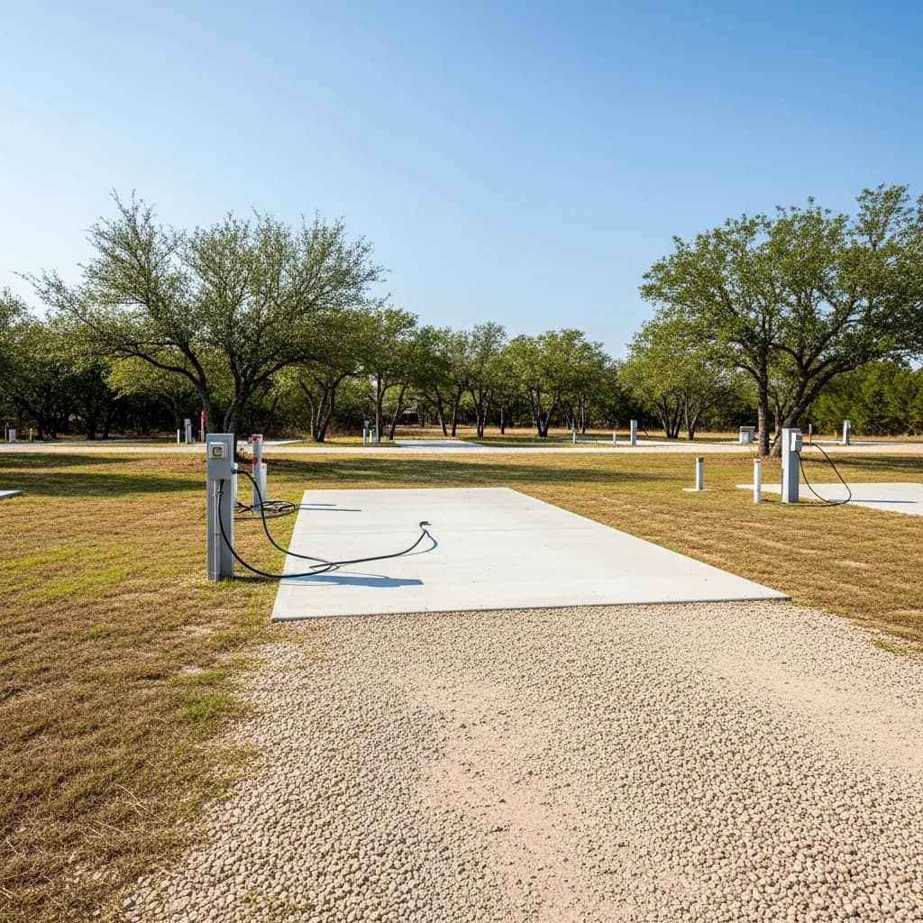 What It's Really Like Living on Full Hookup RV Sites in Bertram, TX